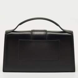 Pre Owned Jacquemus Black Leather Le Grand Bambino Top Handle Bag