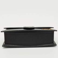 Pre Owned Jacquemus Black Leather Le Grand Bambino Top Handle Bag