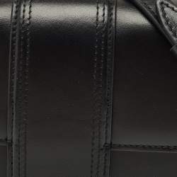 Pre Owned Jacquemus Black Leather Le Grand Bambino Top Handle Bag