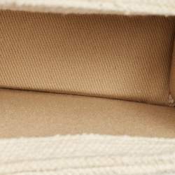 Pre Owned Jacquemus White Canvas Mini Le Chiquito Top Handle Bag