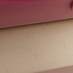 Pre Owned Jacquemus Pink Leather Le Bambinou Top Handle Bag