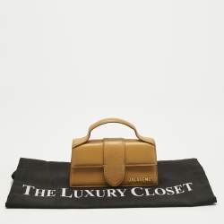 Pre Owned Jacquemus Tan Leather Mini Le Bambino Top Handle Bag