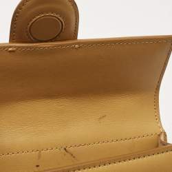 Pre Owned Jacquemus Tan Leather Mini Le Bambino Top Handle Bag