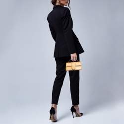 Pre Owned Jacquemus Tan Leather Mini Le Bambino Top Handle Bag