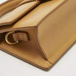 Pre Owned Jacquemus Tan Leather Mini Le Bambino Top Handle Bag