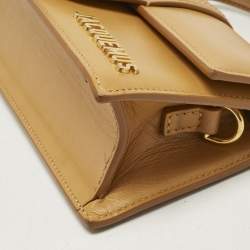 Pre Owned Jacquemus Tan Leather Mini Le Bambino Top Handle Bag