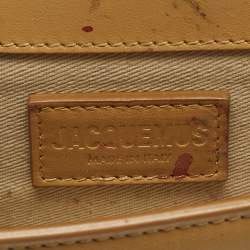 Pre Owned Jacquemus Tan Leather Mini Le Bambino Top Handle Bag