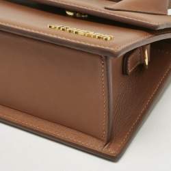 Pre Owned حقيبة يد جاكيموس لو شيكيتو نو دود جلد فوشيا