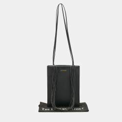 Pre Owned Jacquemus Black Leather Le A4 Tote