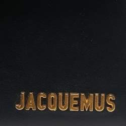 Pre Owned Jacquemus Black Leather Grand Le Chiquito Top Handle Bag