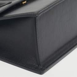 Pre Owned Jacquemus Black Leather Grand Le Chiquito Top Handle Bag