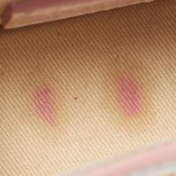 مملوكة مسبقًا Jacquemus Light Pink Croc Embossed Leather Mini Le Chiquito Bag