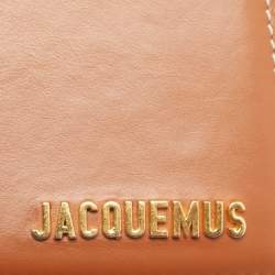 Pre Owned Jacquemus Brown Leather Le Chiquito Moyen Top Handle Bag
