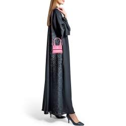 Pre Owned Jacquemus Fuchsia Leather Mini Le Chiquito Top Handle Bag