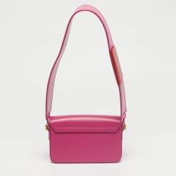 Pre Owned Jacquemus Pink Leather Le Carinu Shoulder Bag