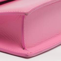 Pre Owned Jacquemus Pink Leather Le Bambino Long Shoulder Bag