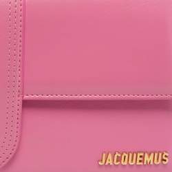 Pre Owned Jacquemus Pink Leather Le Bambino Long Shoulder Bag