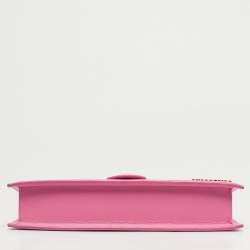 Pre Owned Jacquemus Pink Leather Le Bambino Long Shoulder Bag