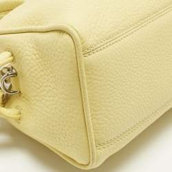 Pre Owned Jacquemus Yellow Leather Le Petit Turismo Bag