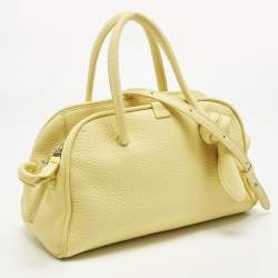 Pre Owned Jacquemus Yellow Leather Le Petit Turismo Bag