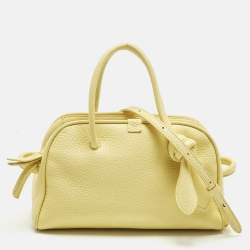 Pre Owned Jacquemus Yellow Leather Le Petit Turismo Bag