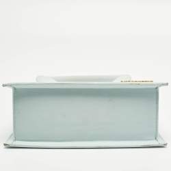 Pre Owned Jacquemus Light Blue Leather Grand Le Chiquito Top Handle Bag