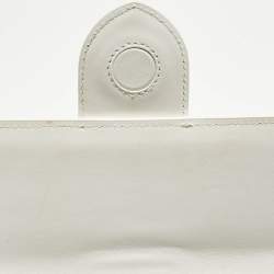 Pre Owned Jacquemus White Leather Le Grand Bambino Top Handle Bag