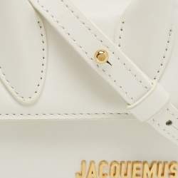 Pre Owned Jacquemus White Leather Mini Le Chiquito Top Handle Bag