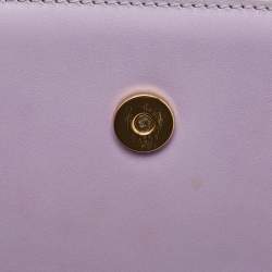 Pre Owned Jacquemus Lilac Leather Le Chiquito Noeud Top Handle Bag