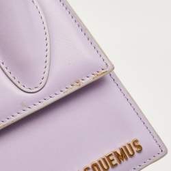 Pre Owned Jacquemus Lilac Leather Le Chiquito Noeud Top Handle Bag
