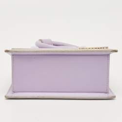 Pre Owned Jacquemus Lilac Leather Le Chiquito Noeud Top Handle Bag