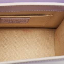 Pre Owned Jacquemus Lilac Leather Le Chiquito Noeud Top Handle Bag