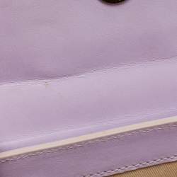 Pre Owned Jacquemus Lilac Leather Le Chiquito Noeud Top Handle Bag
