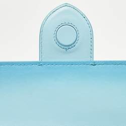 Pre Owned Jacquemus Light Blue Ombre Leather Le Grand Bambino Top Handle Bag