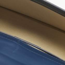 Pre Owned Jacquemus Navy Blue Leather Le Grand Bambino Top Handle Bag