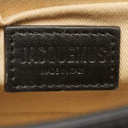 Pre Owned Jacquemus Black Leather Grand Le Chiquito Top Handle Bag