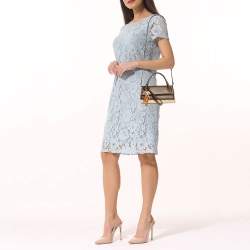 Pre Owned Jacquemus Dark Brown Leather and Jute Le Chiquito Long Cordao Top Handle Bag