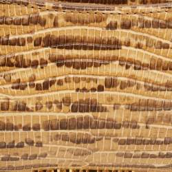 Pre Owned حقيبة بيرل جاكيموس لو بيسو جلد منقوش بطبعة سحلية بيج