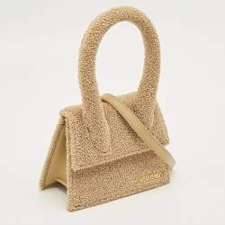 Pre Owned Jacquemus Beige Le Papier Le Chiquito Moyen Top Handle Bag