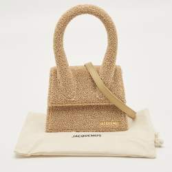 Pre Owned Jacquemus Beige Le Papier Le Chiquito Moyen Top Handle Bag