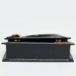 Pre Owned Jacquemus Black Glossy Leather Le Chiquito Long Top Handle Bag