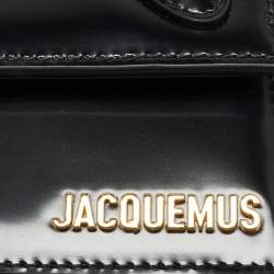 Pre Owned Jacquemus Black Glossy Leather Le Chiquito Long Top Handle Bag