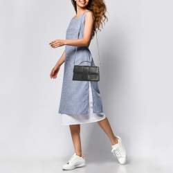 Pre Owned Jacquemus Le Grand Bambino Black Leather Top Handle Bag