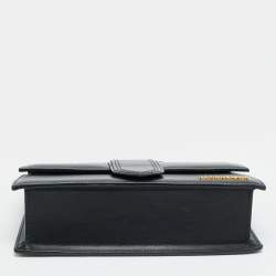 Pre Owned Jacquemus Le Grand Bambino Black Leather Top Handle Bag