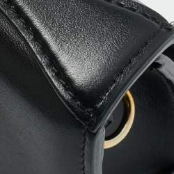 Pre Owned Jacquemus Le Grand Bambino Black Leather Top Handle Bag