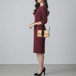 Pre Owned Jacquemus Le Grand Bambino Brown/Black Raffia Top Handle Bag