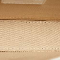 Pre Owned حقيبة كتف جاكيموس لو كارينو شعار جلد أبيض عاجي