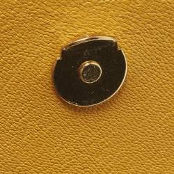 مملوكة مسبقًا Jacquemus Le Chiquito Moyen Yellow Leather Top Handle Bag