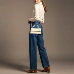 مملوكة مسبقًا حقيبة جاكيموس لو شيكيتو طويلة قماش بيج بيد علوية