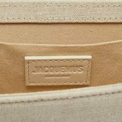 مملوكة مسبقًا حقيبة جاكيموس لو شيكيتو طويلة قماش بيج بيد علوية